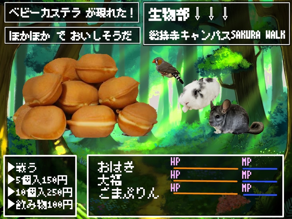 生物部のベビーカステラ